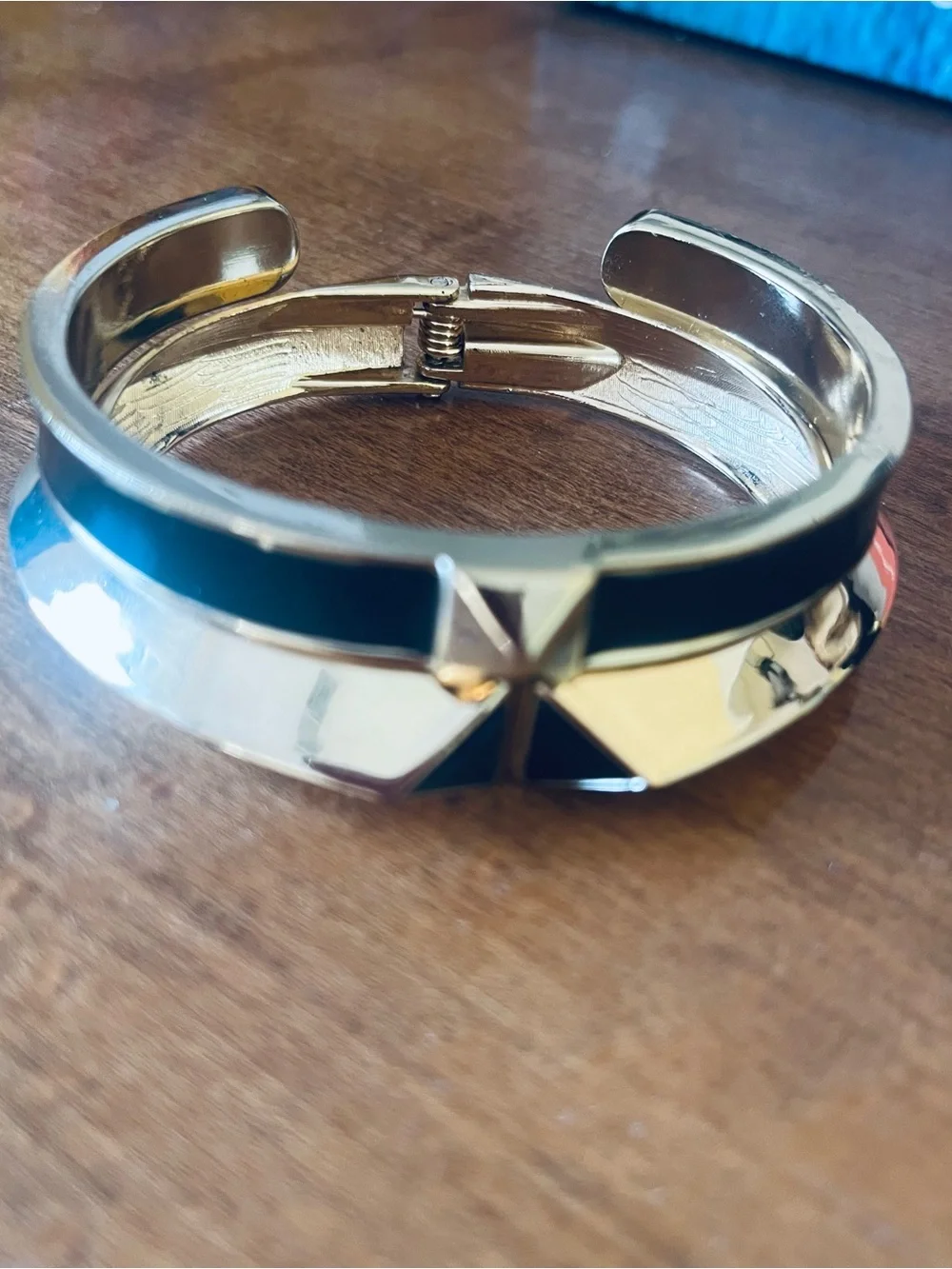 Statement bundle of Art Deco Inspired Geometric Bangle Set